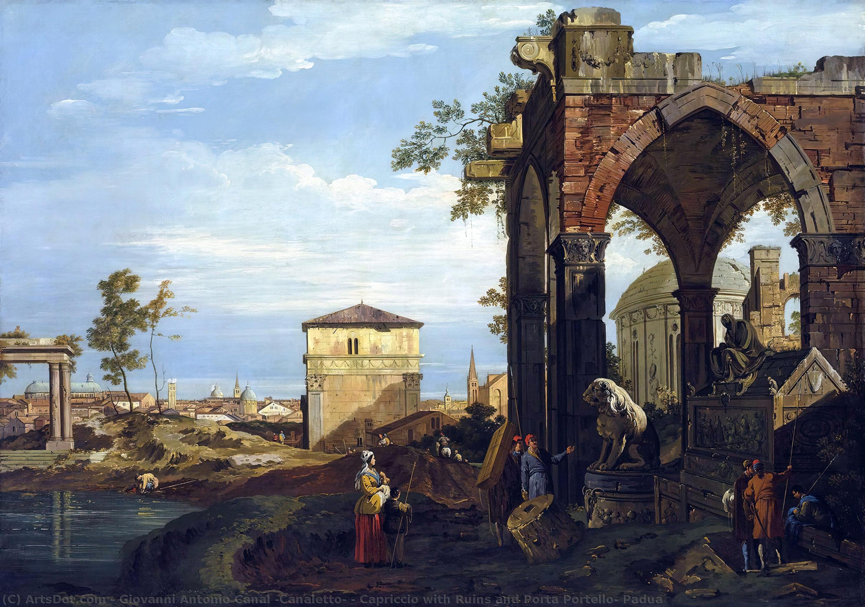 Capriccio With Ruins And Porta Portello, Padua — Canaletto