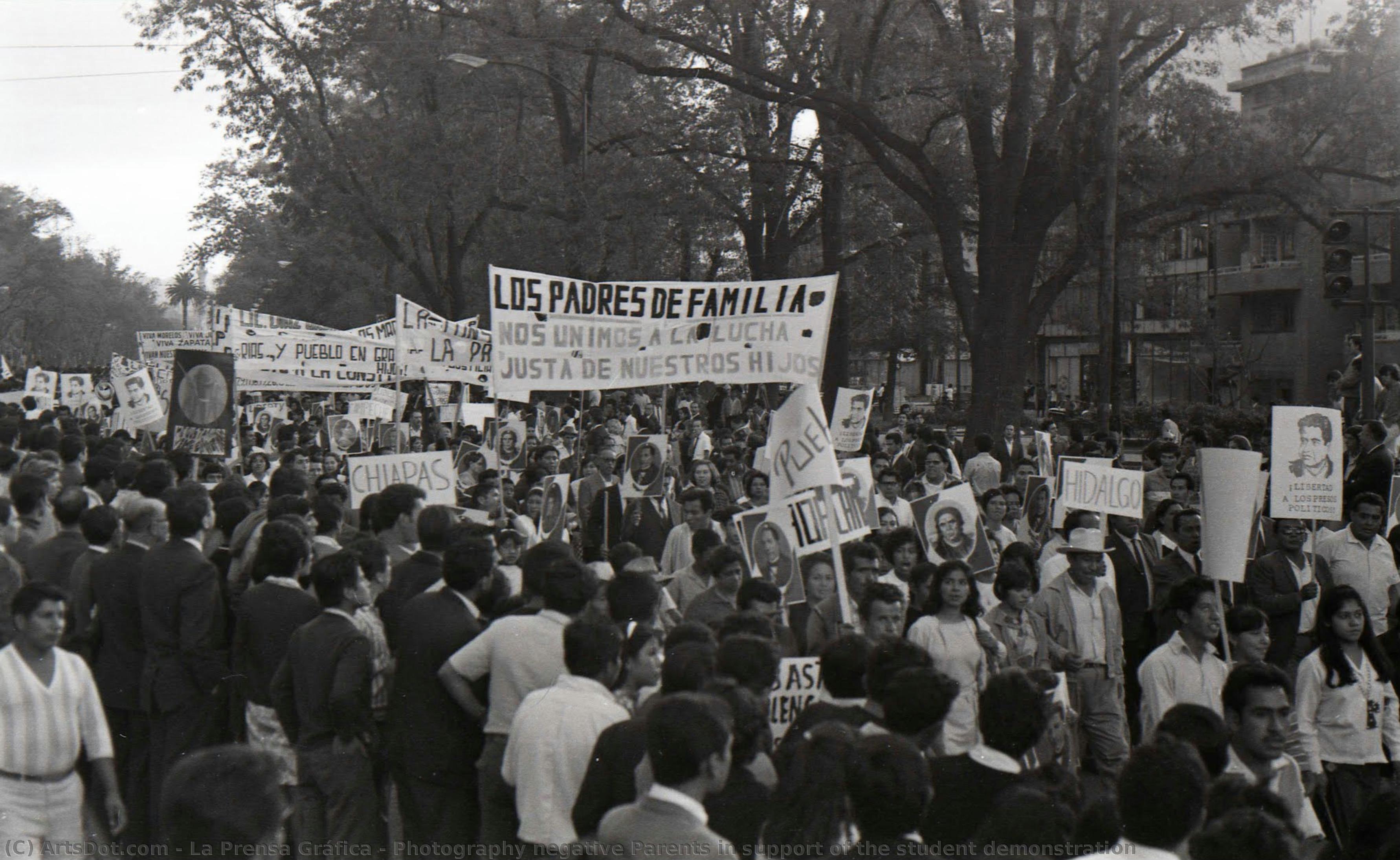 Photography Negative Parents In Support Of The Student Demonstration — La Prensa Gráfica