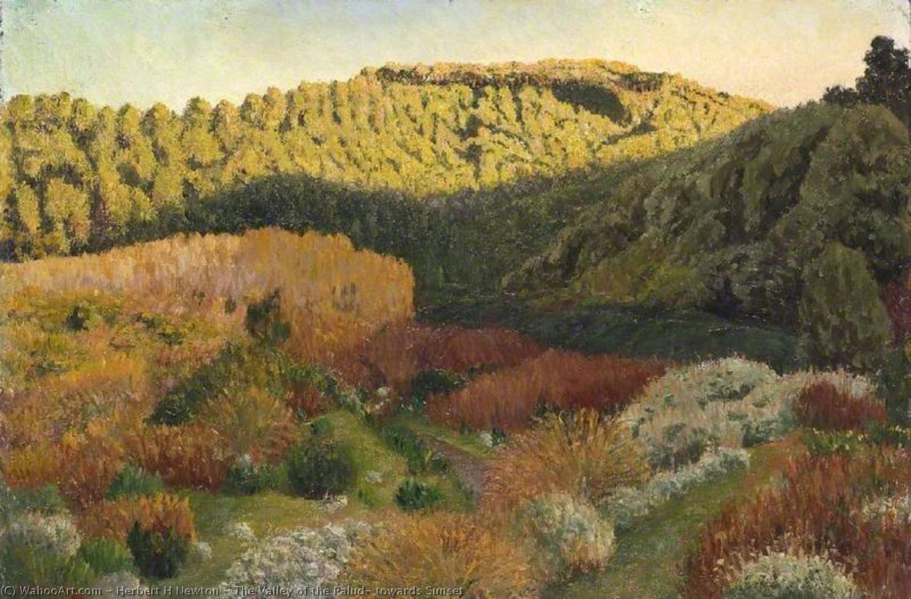 The Valley Of The Palud, Towards Sunset — Herbert H Newton