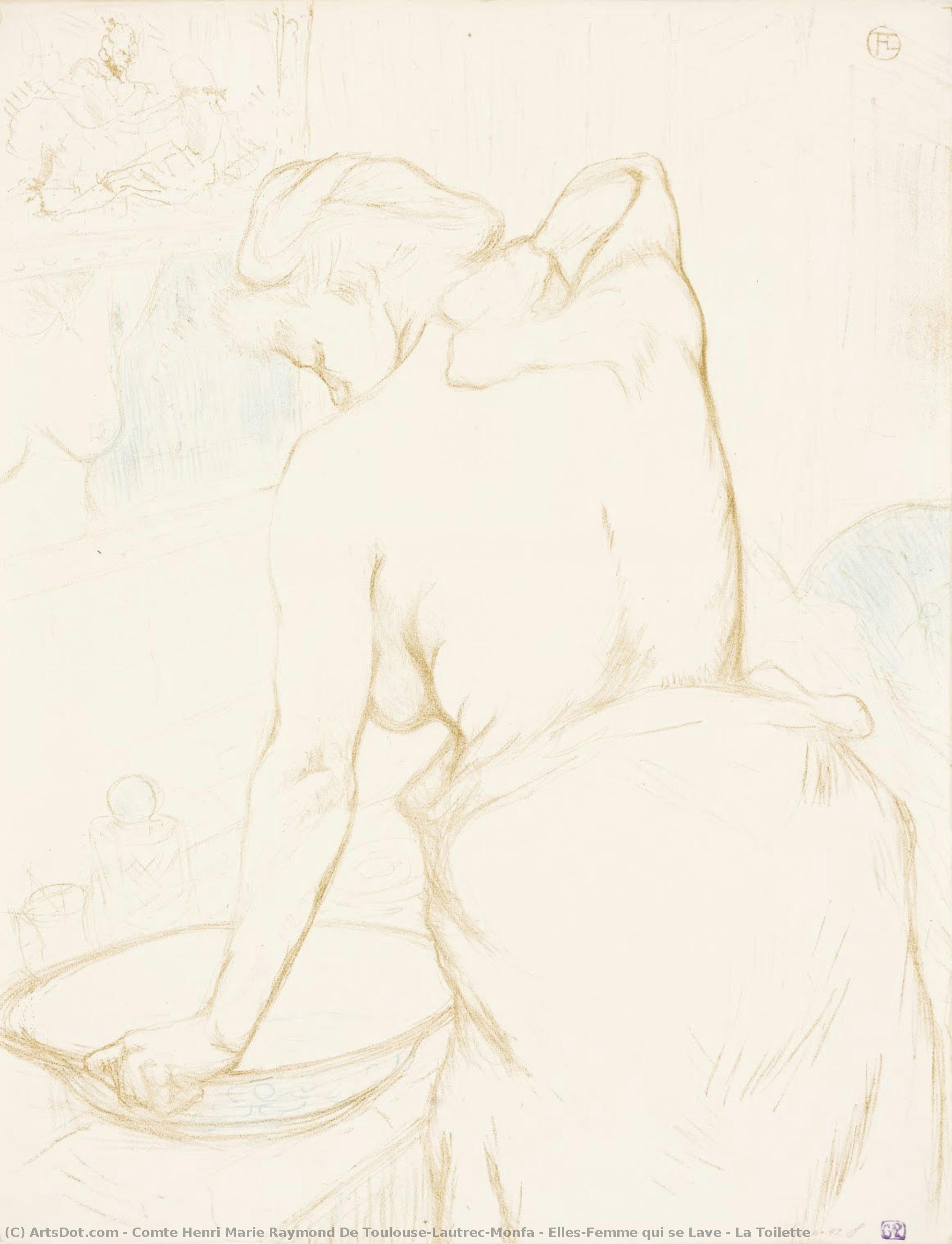 Elles,femme Qui Se Lave – La Toilette — Henri De Toulouse-lautrec