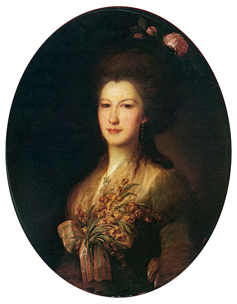 Portrait Of Countess Elizaveta Santi — Fyodor Rokotov