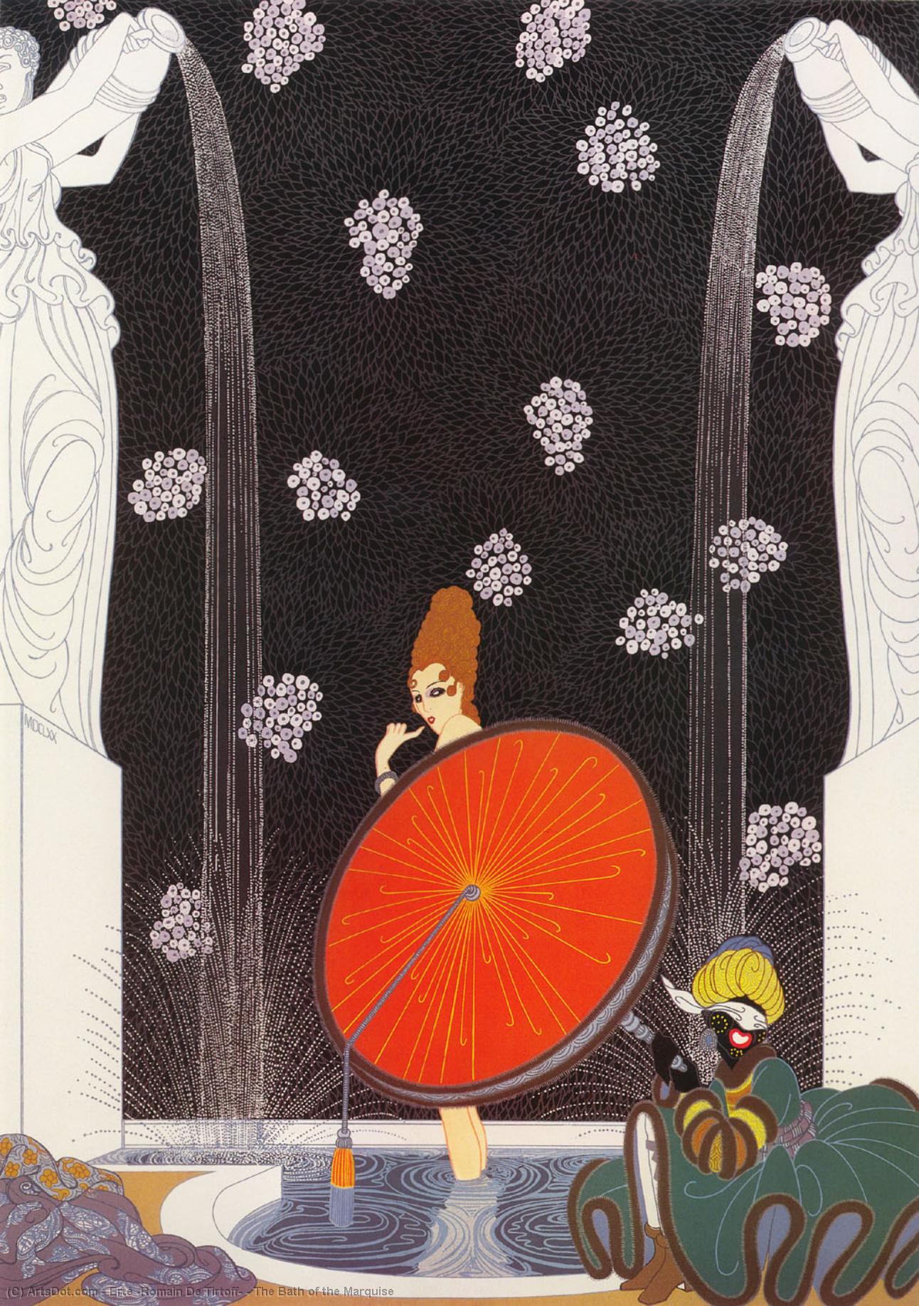 The Bath Of The Marquise — Erté