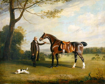 The Earl Of Shrewsbury's Groom Holding A Hunter — Henry Bernard Chalon