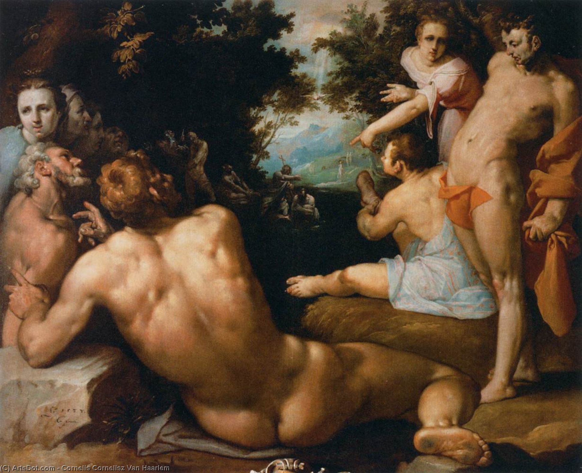 The Baptism Of Christ — Cornelis Cornelisz Van Haarlem