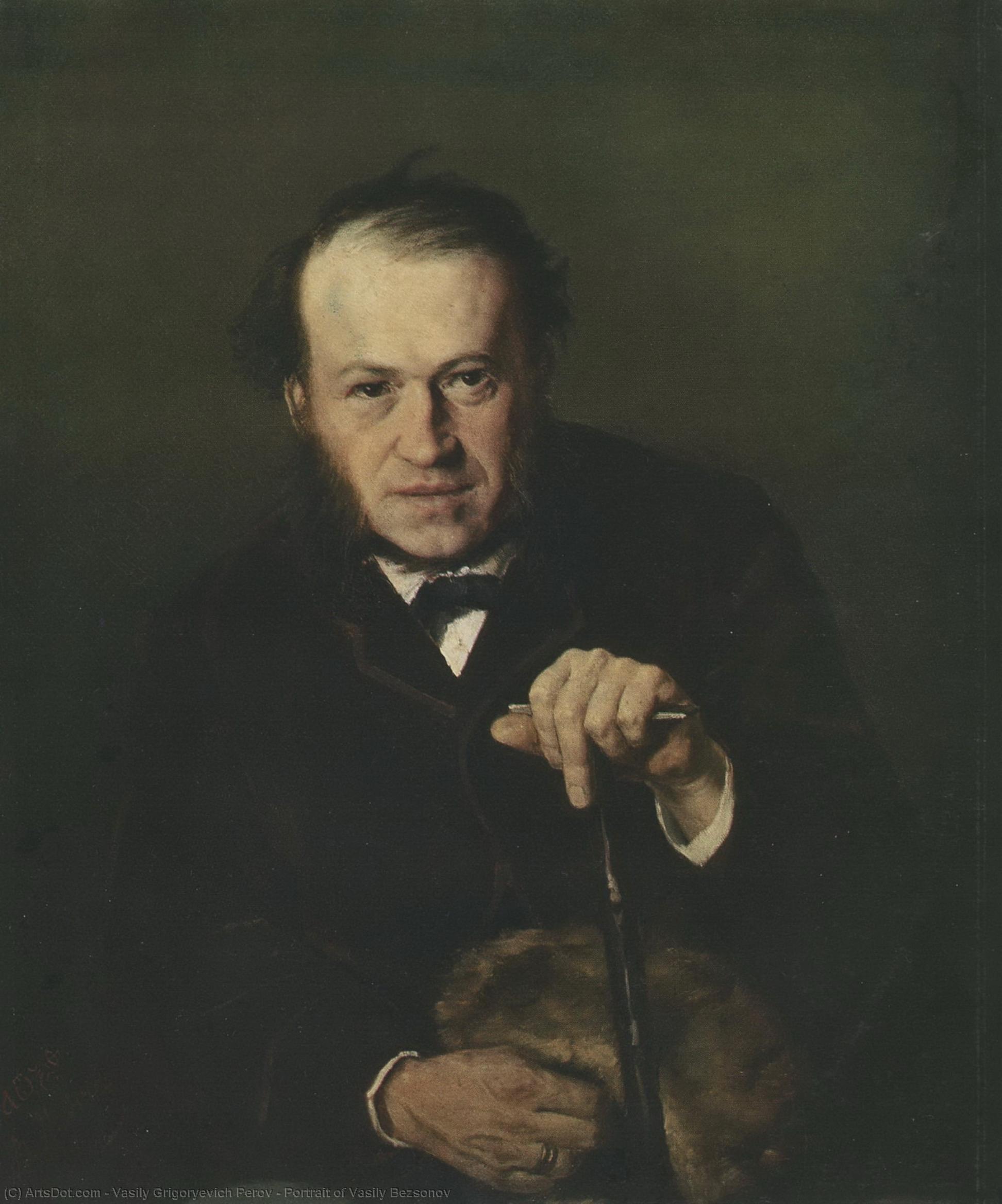Portrait Of Vasily Bezsonov — Vasili Grigorevich Perow