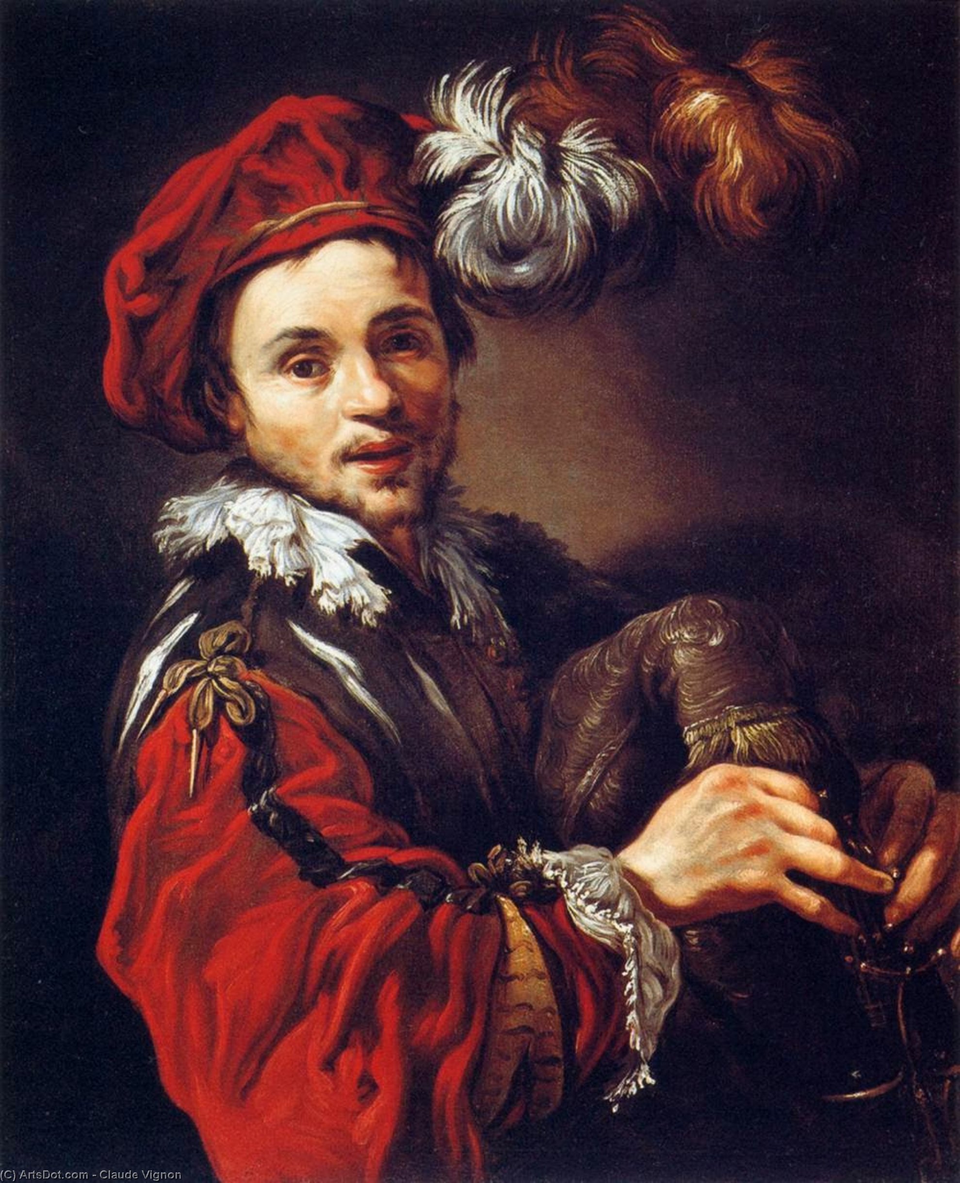 Portrait Of François Langlois — Claude Vignon