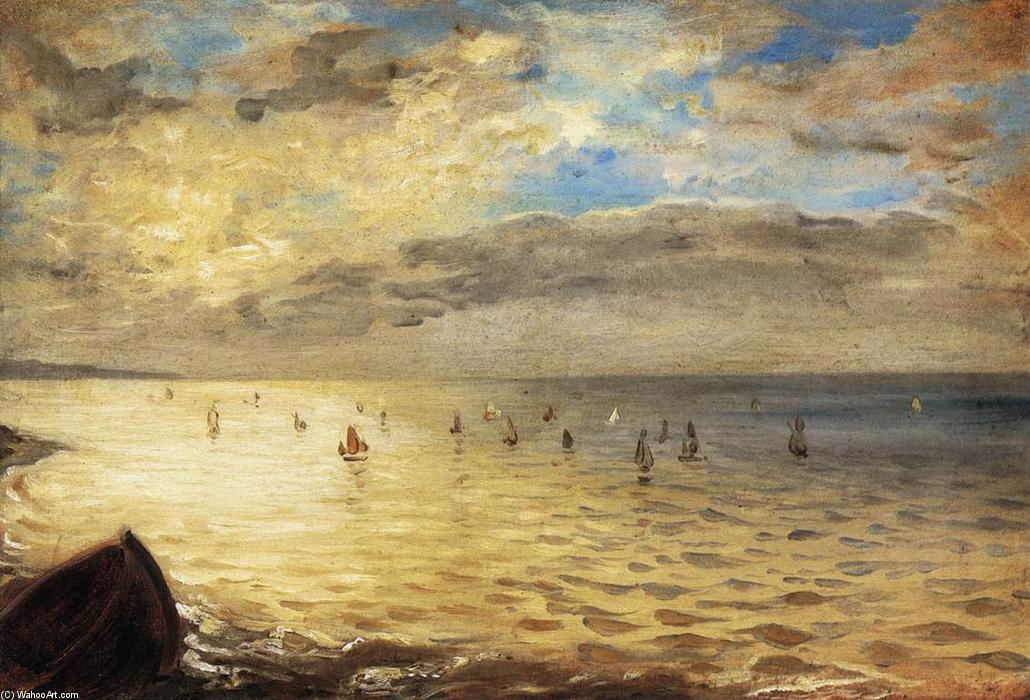 El Mar Desde Las Alturas De Dieppe — Eugène Delacroix