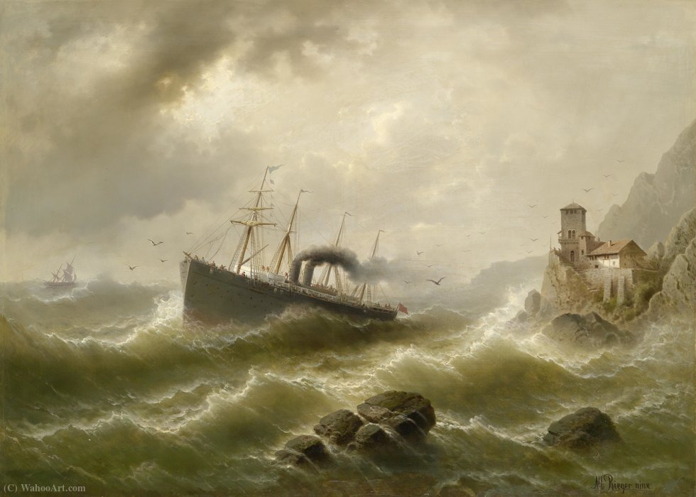 Lhootse Station On The North Sea — Albert Rieger