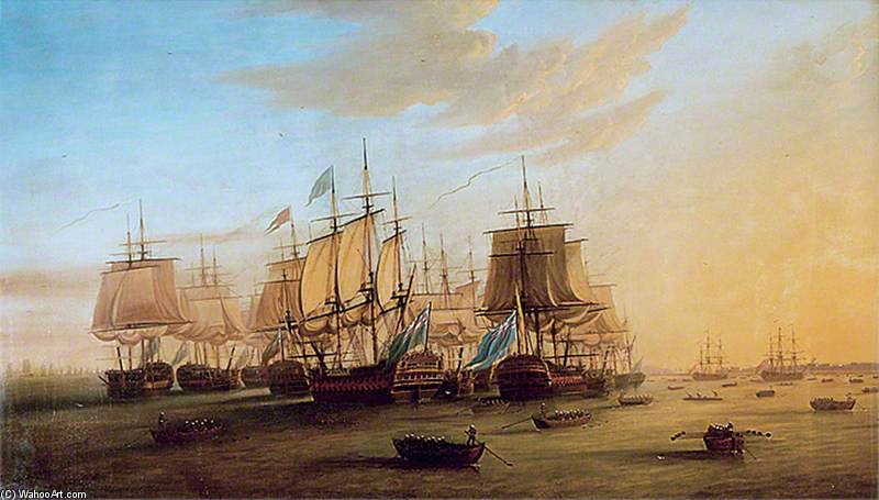 The English Fleet At Madras — Dominic Serres