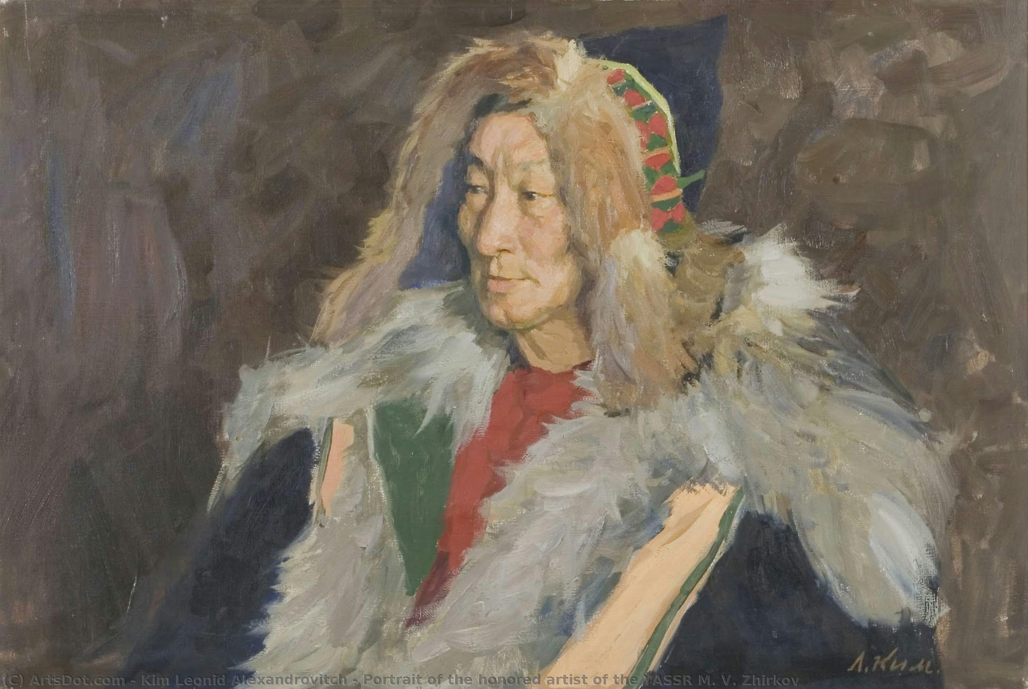 Portrait Of The Honored Artist Of The Yassr M. V. Zhirkov — Kim Leonid Alexandrovitch