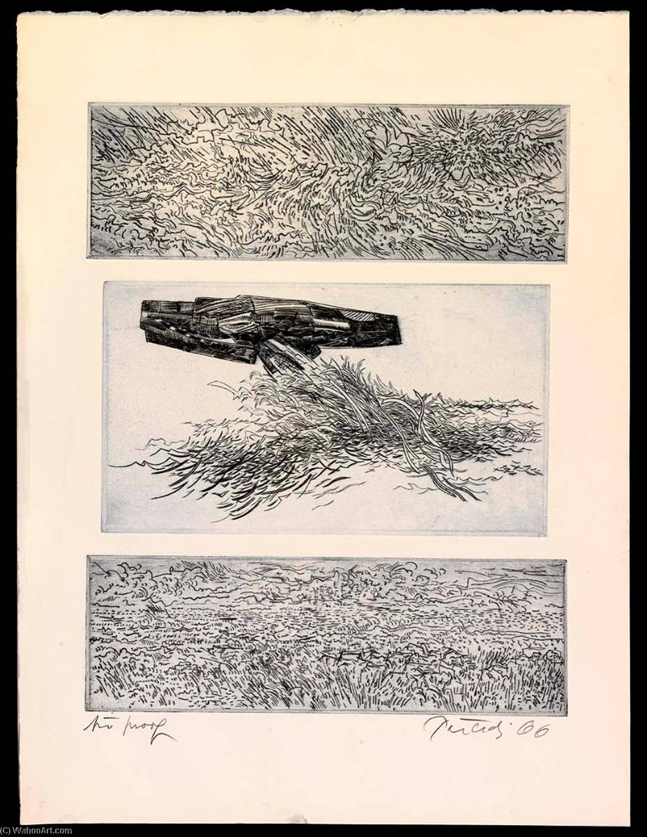 The Sea Shines, State 1, From The Portfolio A Genesis — Gabor Peterdi