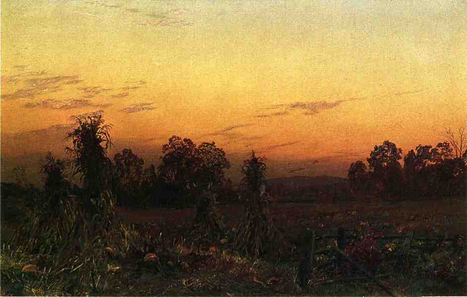 Corn Shocks And Pumpkins — Виљем Трост Ричардс