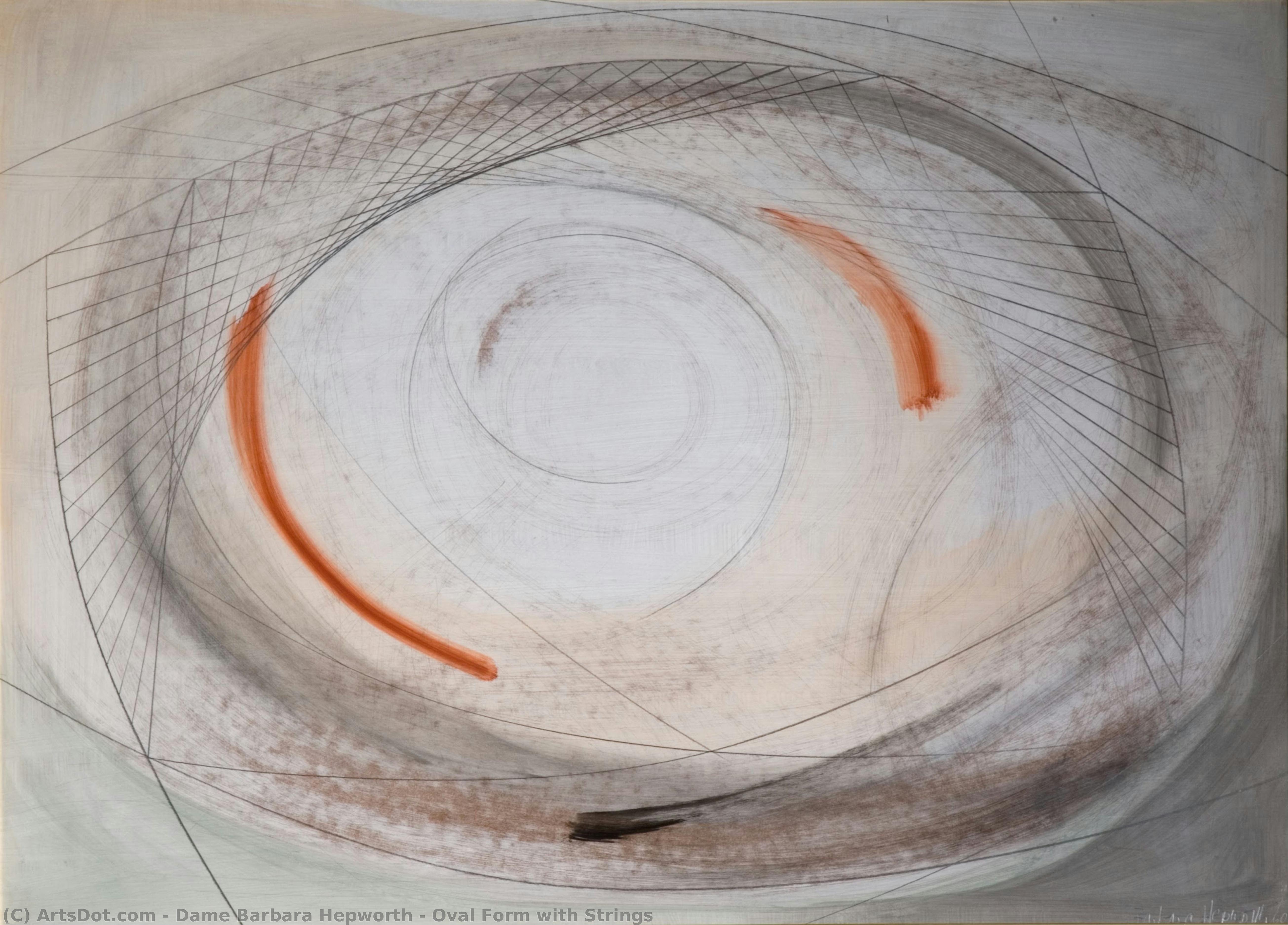 Oval Form With Strings — Barbara Hepworth