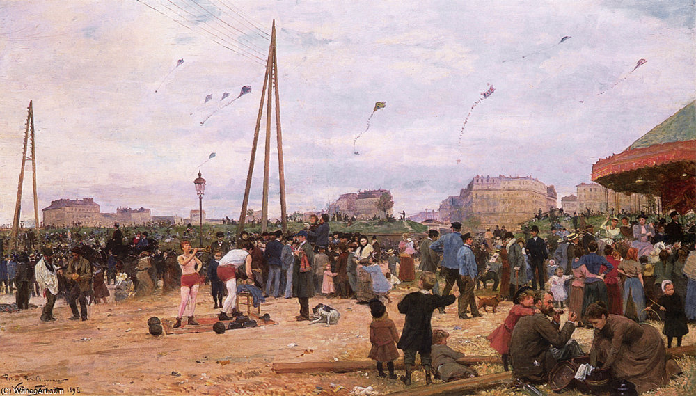 Vg The Fairgrounds At Porte De Clignancourt — Victor Gabriel Gilbert