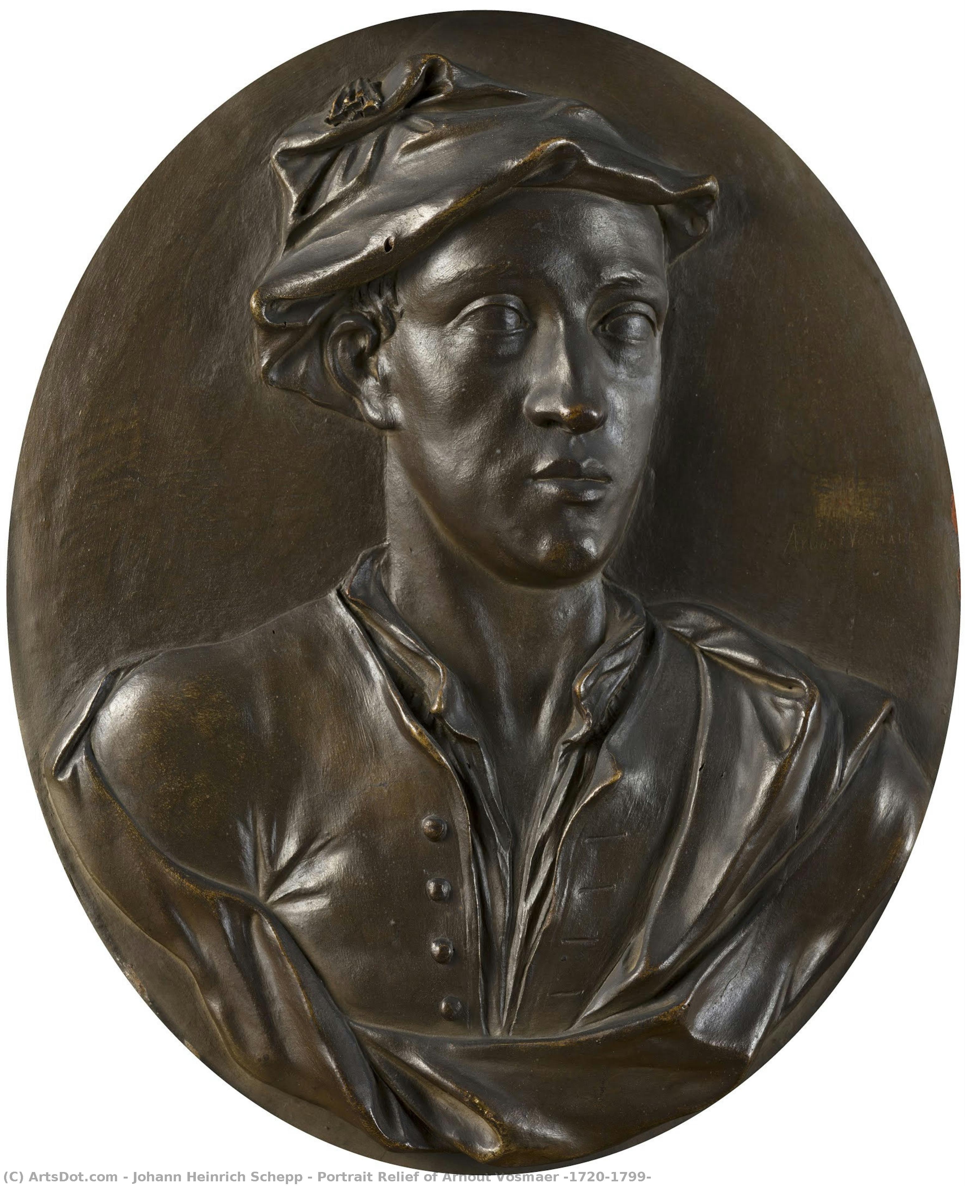 Portrait Relief Of Arnout Vosmaer (1720-1799) — Johann Heinrich Schepp