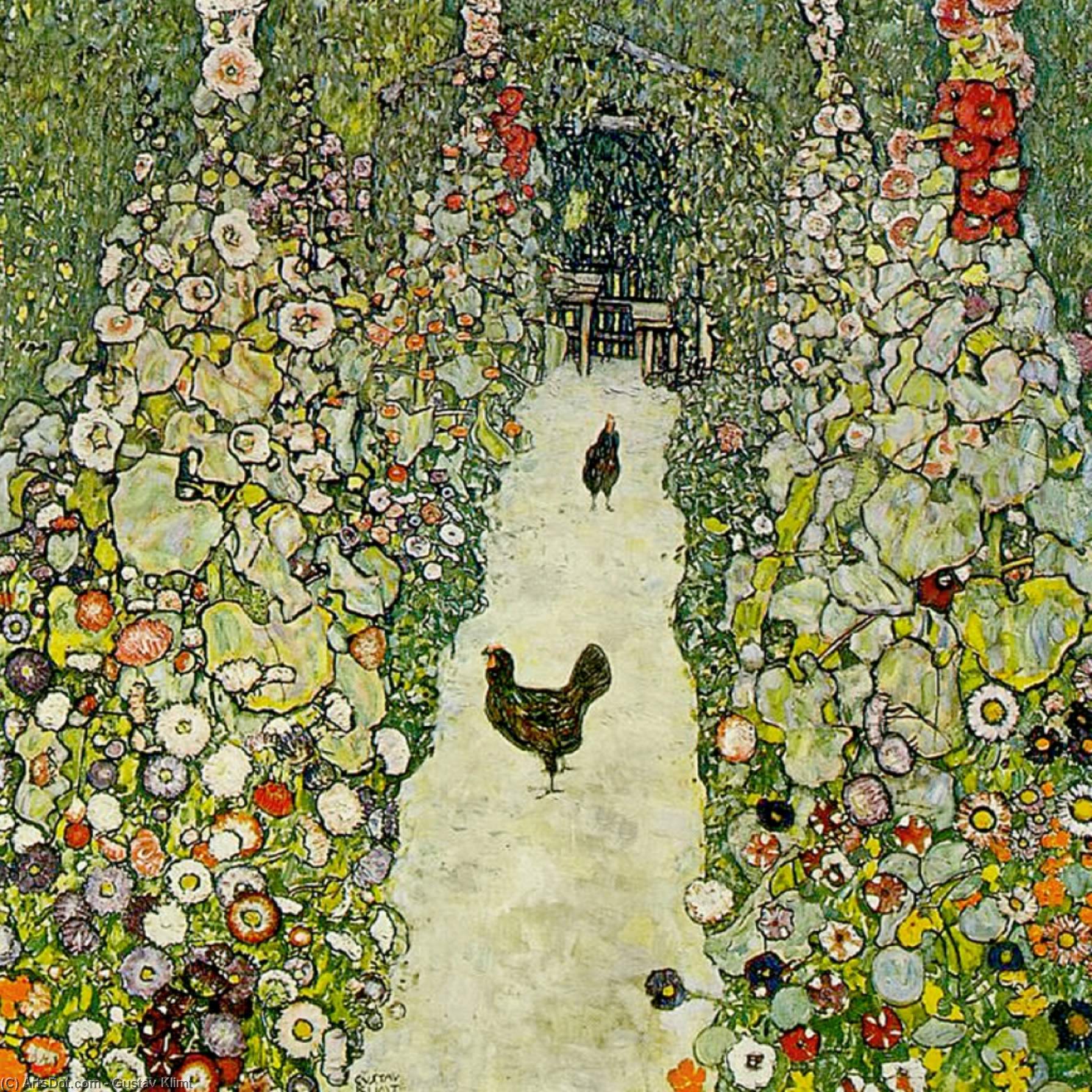 Gartenweg Mit Hühnern — Gustav Klimt