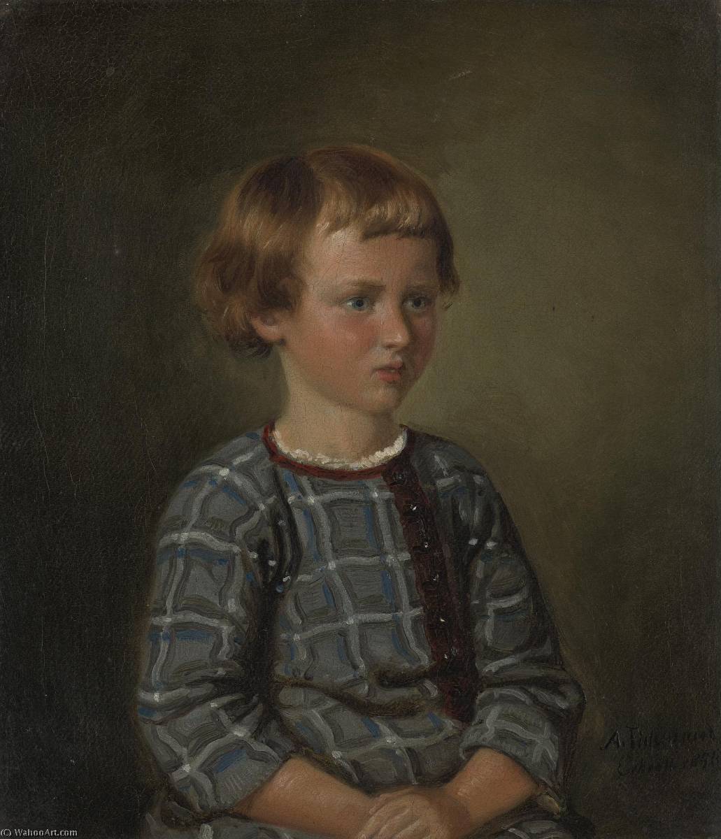 Portrait Of A Young Girl — Adolph Tidemand