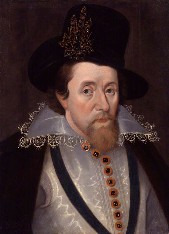 King James I Of England And Vi Of Scotland (copy After An Original From C.1606) — John De Critz The Elder