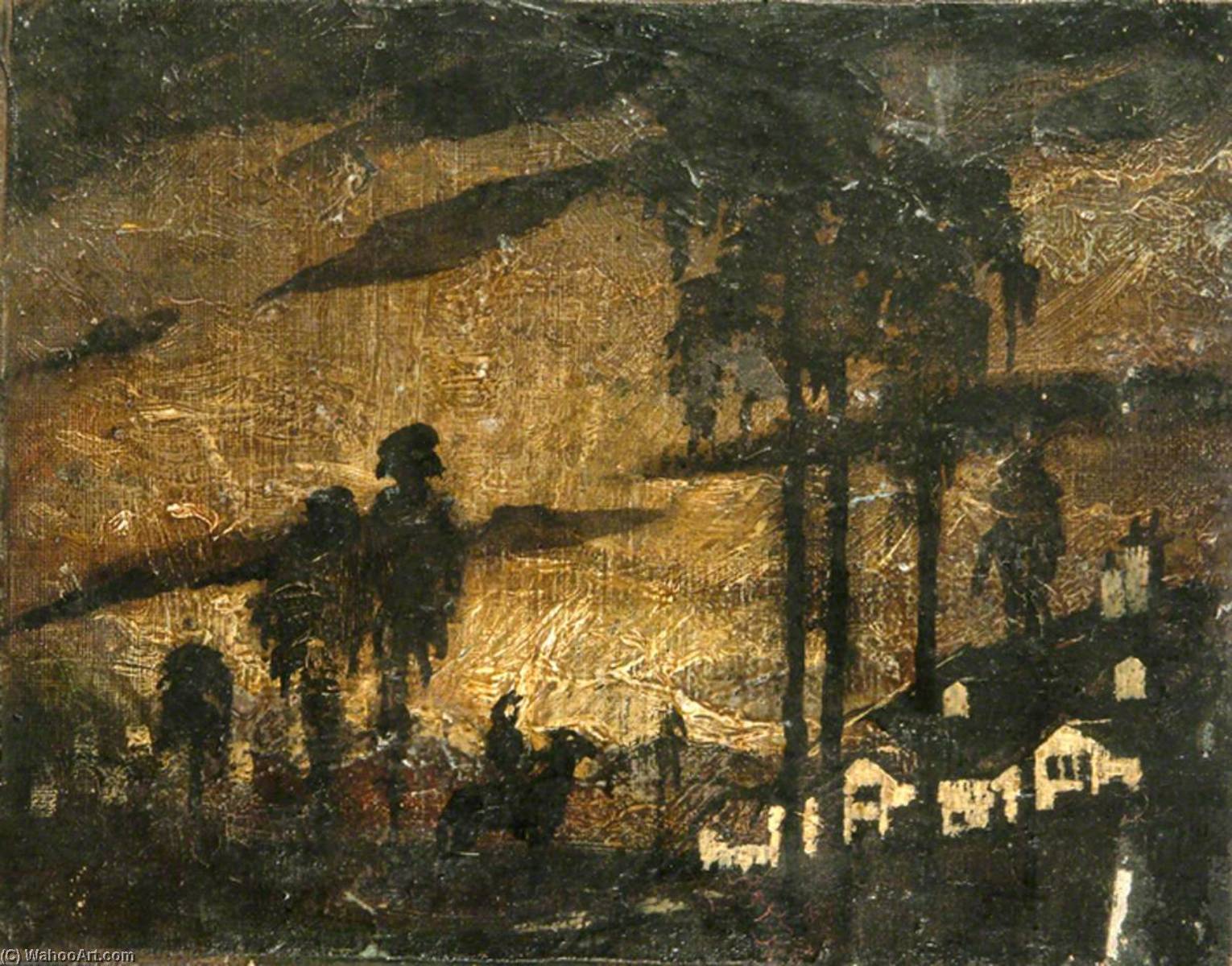 Dark Trees And White Houses — Sidney Herbert Sime