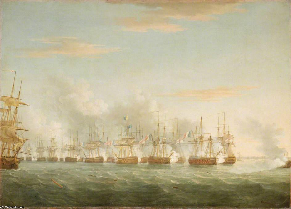 The Battle Of The Nile — Thomas Whitcombe