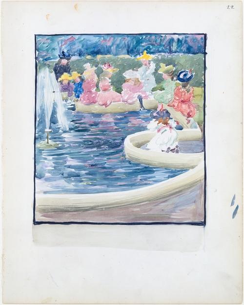 A Fountain In The Public Garden — Maurice Brazil Prendergast