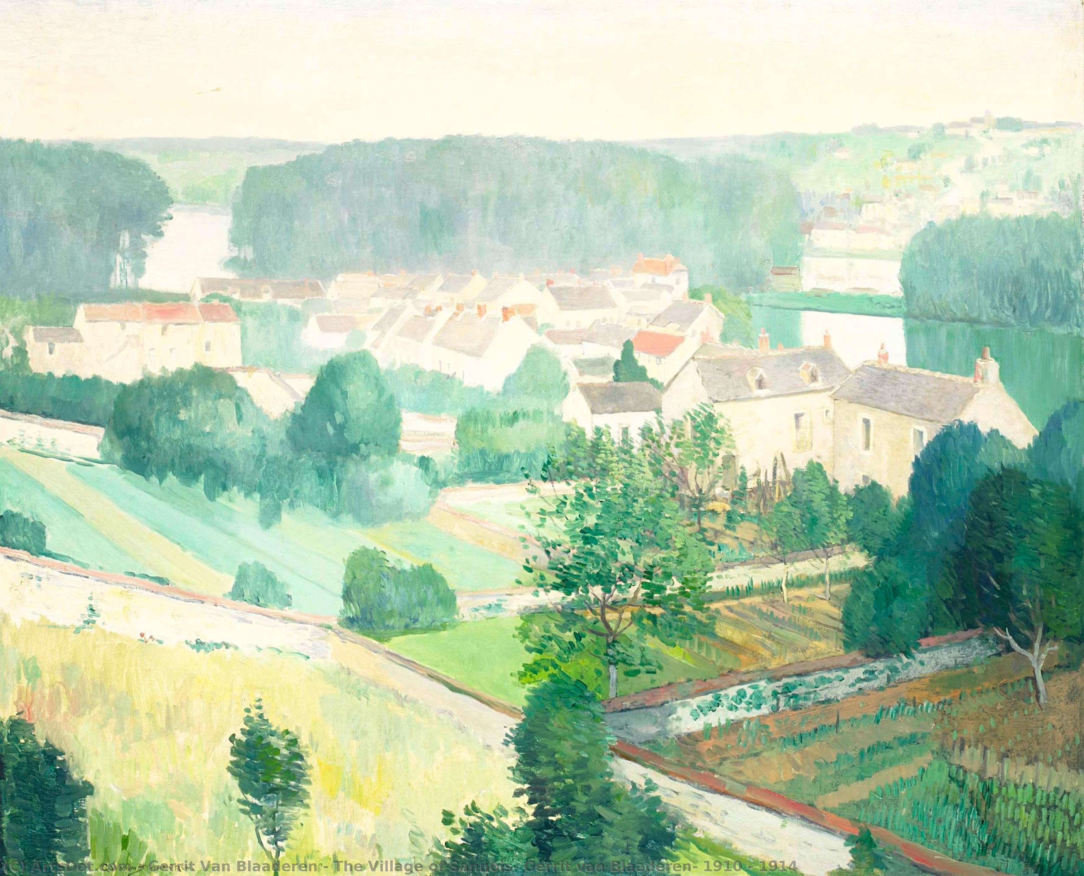 The Village Of Sannois, Gerrit Van Blaaderen, 1910 - 1914 — Gerrit Van Blaaderen