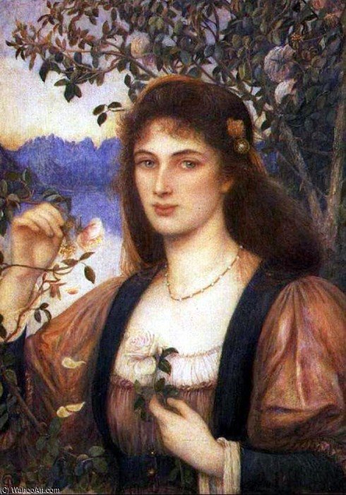 A Rose From Armida's Garden — Marie Spartali Stillman