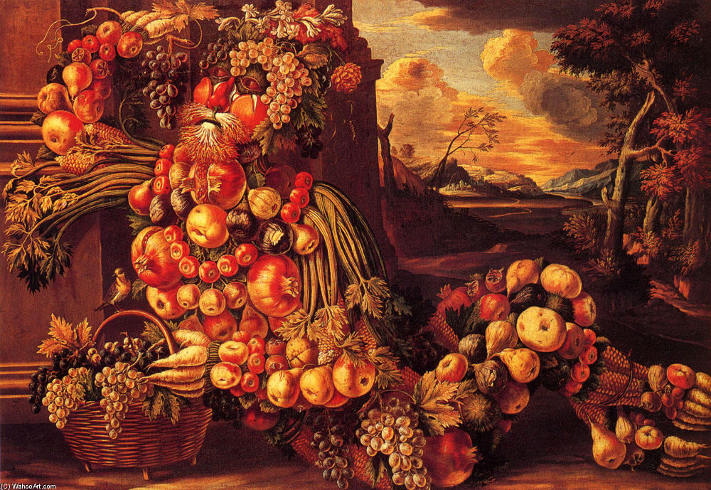Seated Figure Of Summer — Giuseppe Arcimboldo