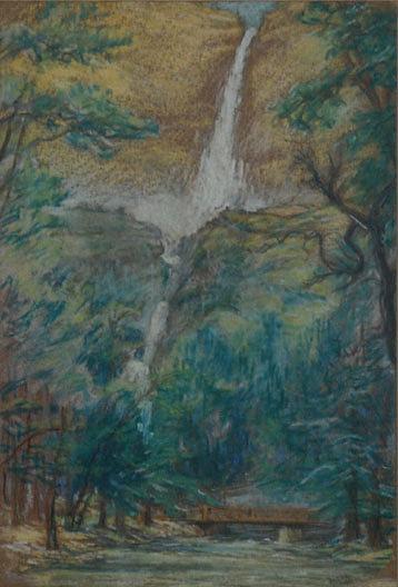 Yosemite Falls, (painting) — Mary Agnes Yerkes