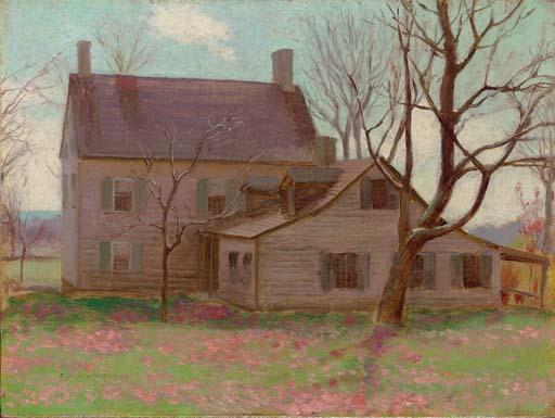 The Ralph Mead House, Quaker Ridge Farm, Greenwich, Connecticut — Charles Courtney Curran
