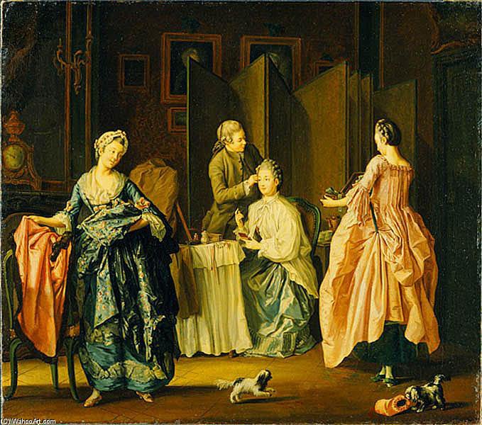 The Morning Toilet. Boudoir Scene — Pehr Hilleström