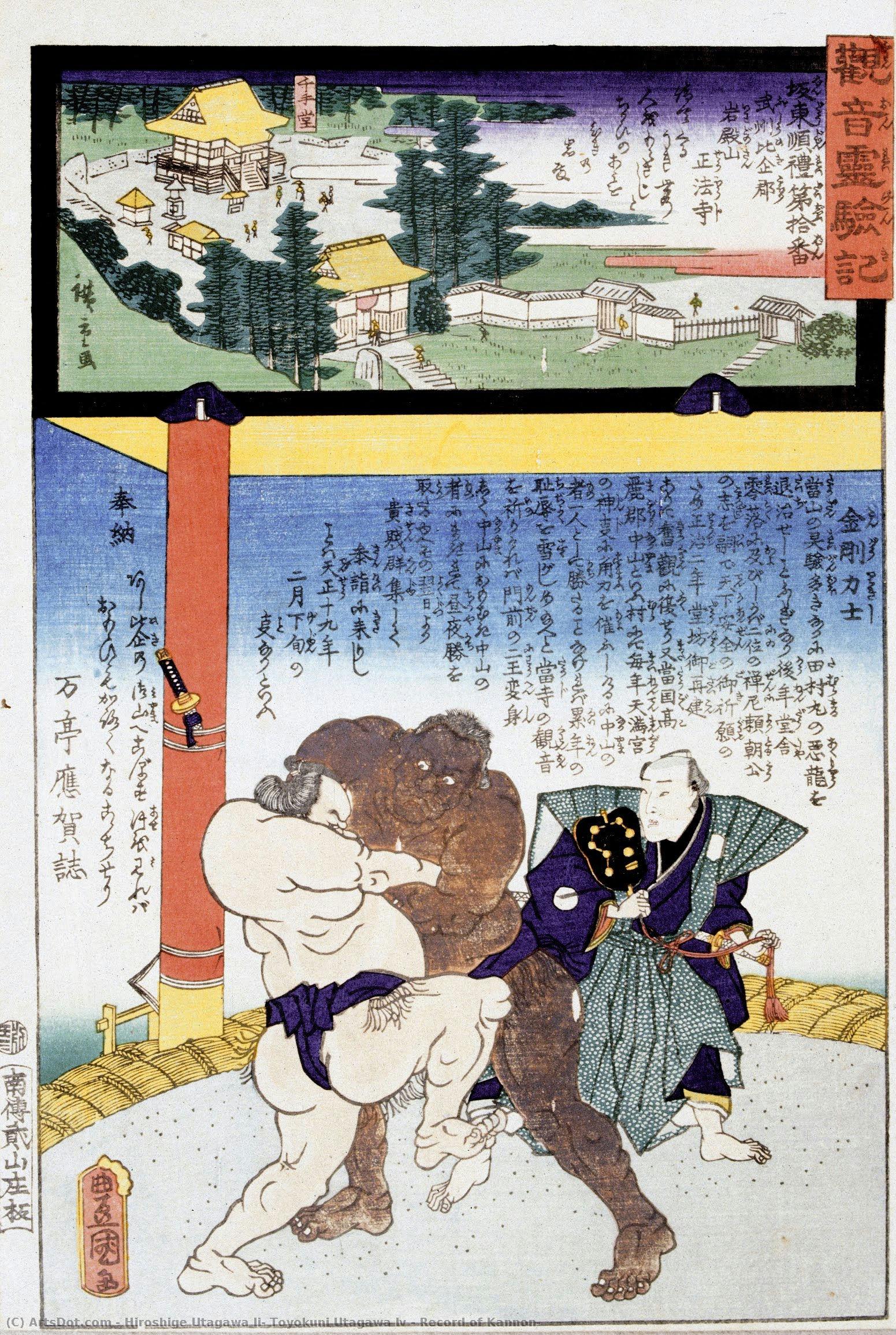 Record Of Kannon — Hiroshige Utagawa Ii, Toyokuni Utagawa Iv