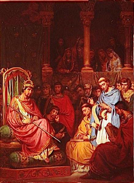 Charlemagne Etablissant Alcuin Au Louvre, 780 — Gillot Saint Evre