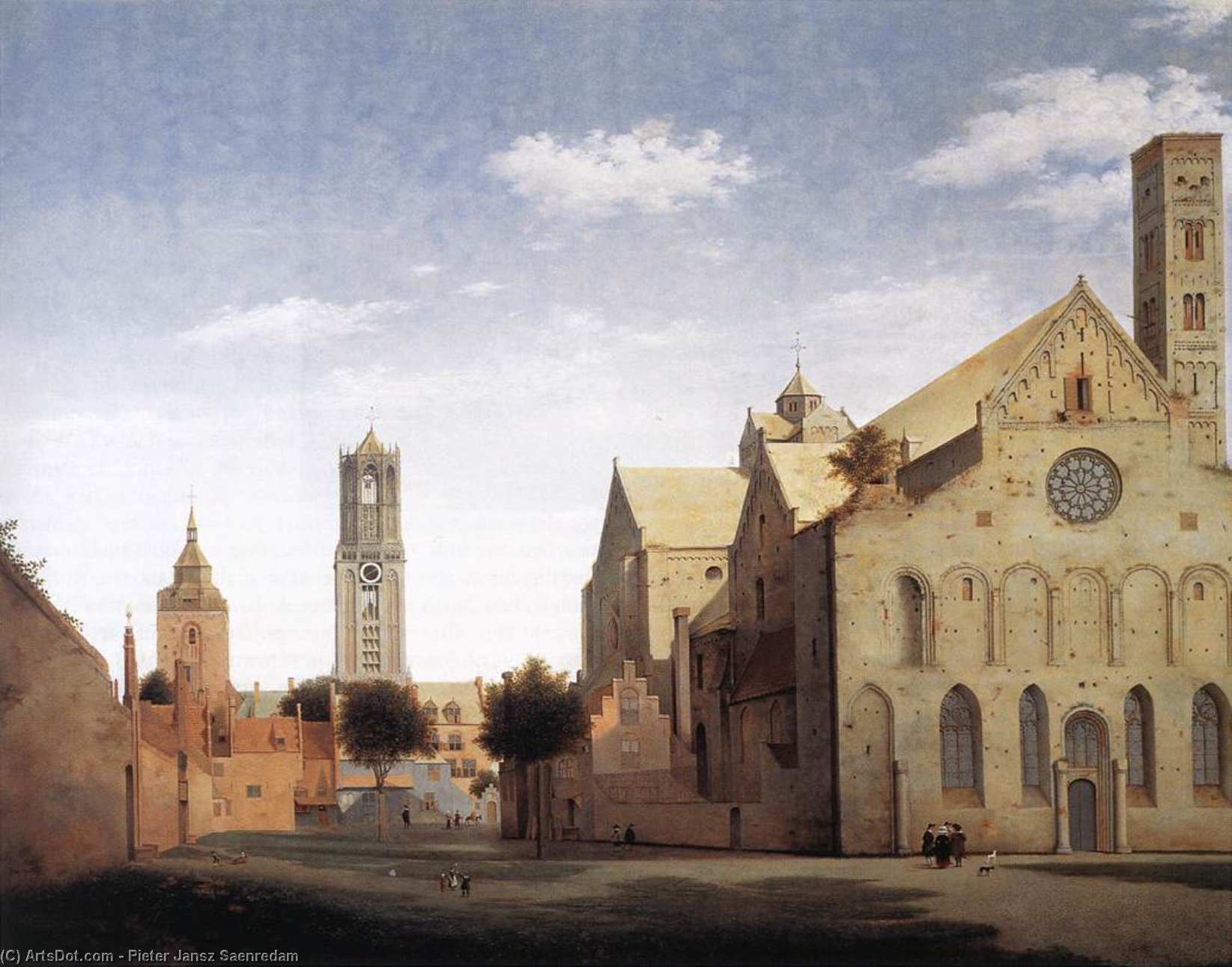 St Mary's Square And St Mary's Church At Utrecht — Pieter Jansz. Saenredam