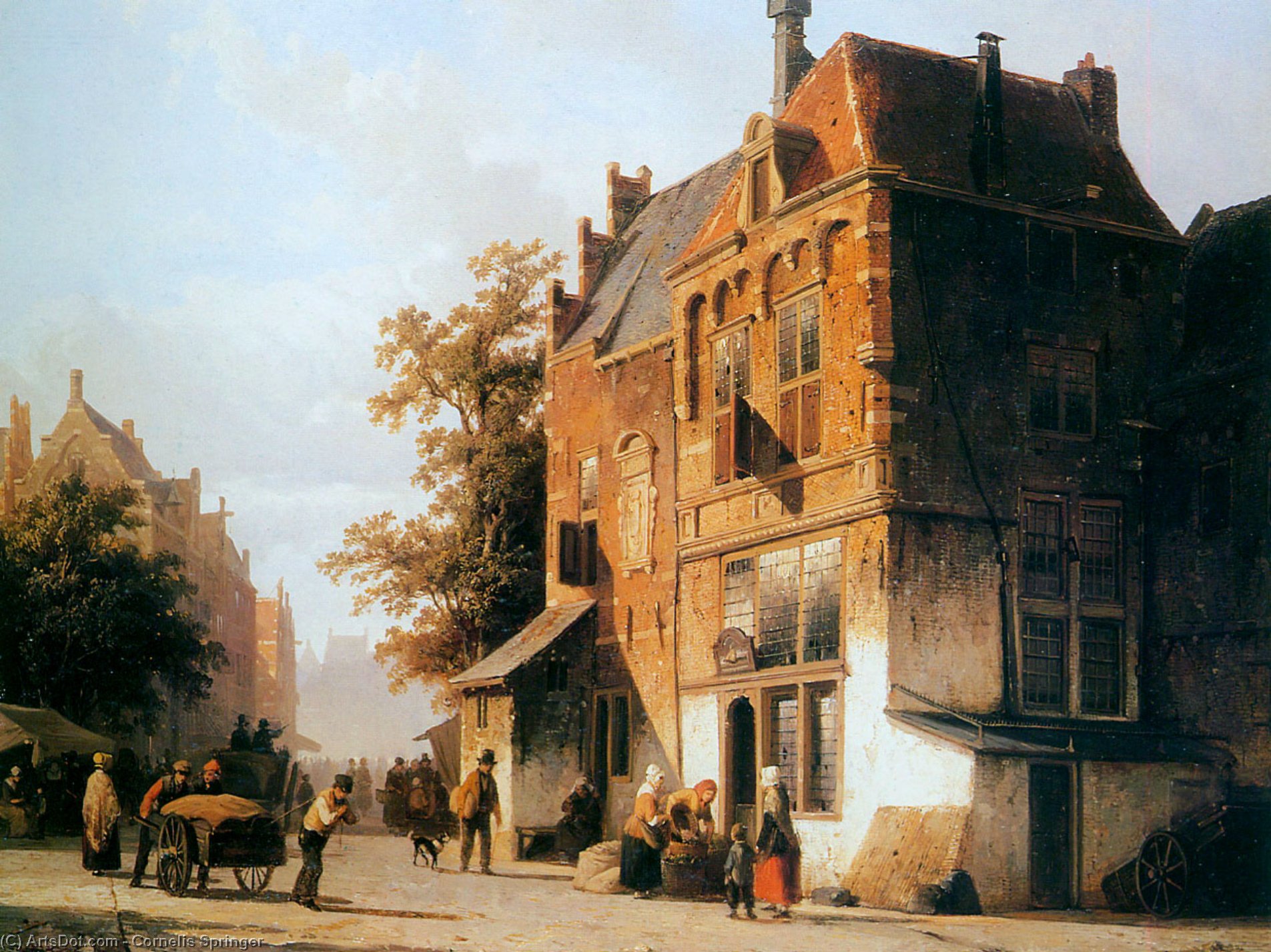 Westermarket In Amsterdam — Cornelis Springer