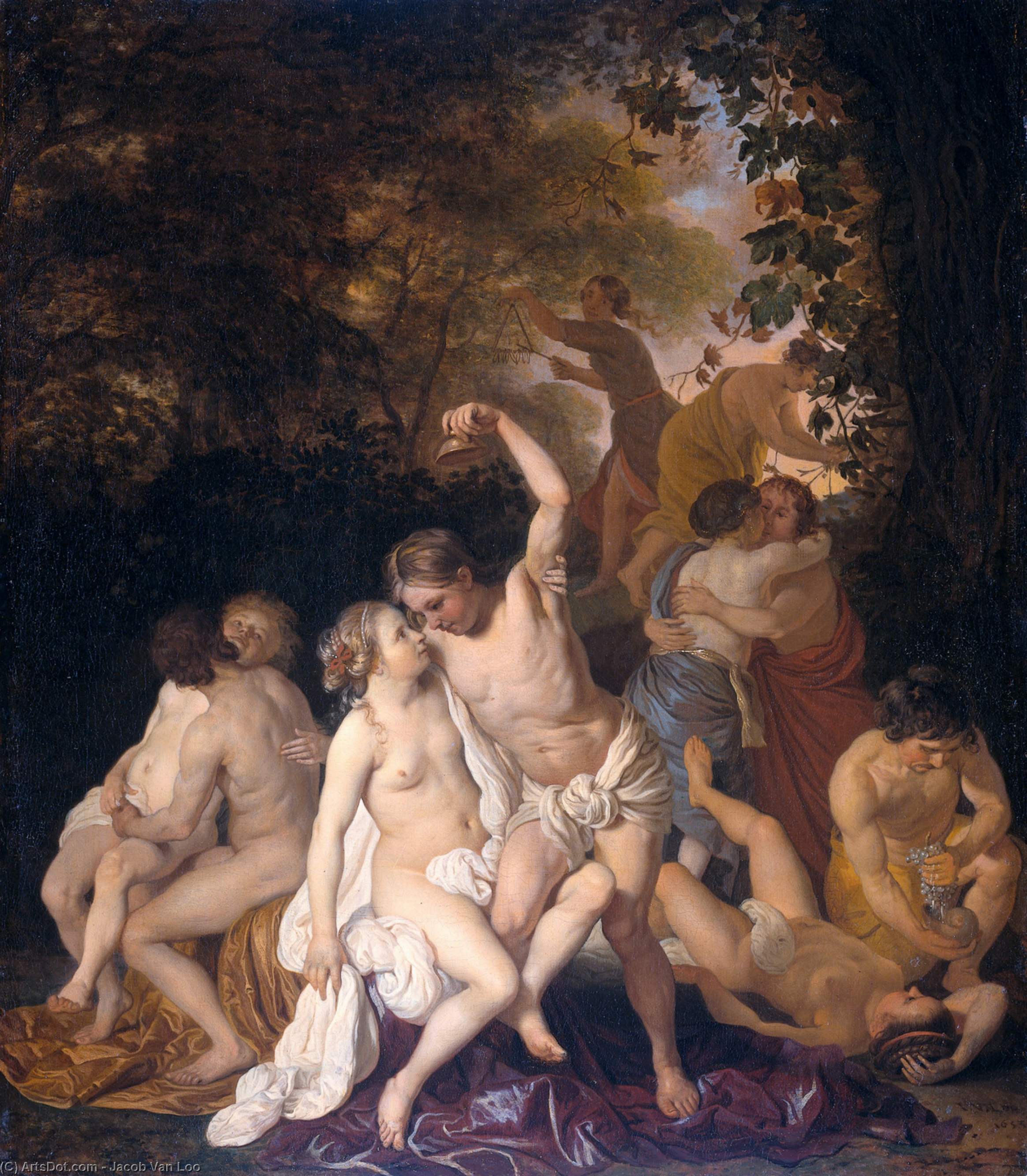 Bacchic Scene — Якоб Ван Лу
