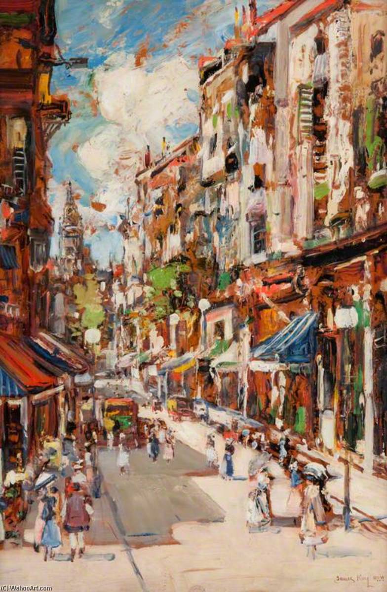 A Continental Street Scene — James Kay