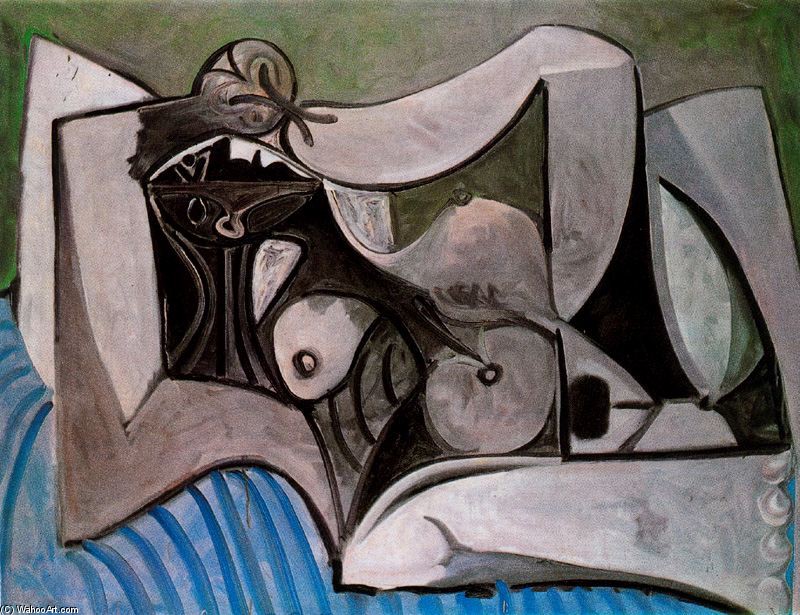 La Mujer Desnuda Sobre El Otro Hombre — Pablo Picasso