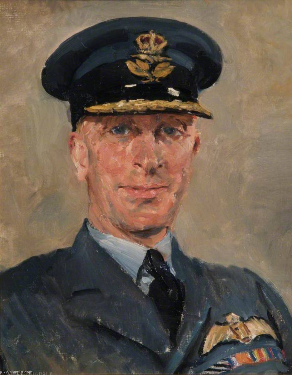 Portrait Of An Unidentified Group Captain — Thomas Cantrell Dugdale