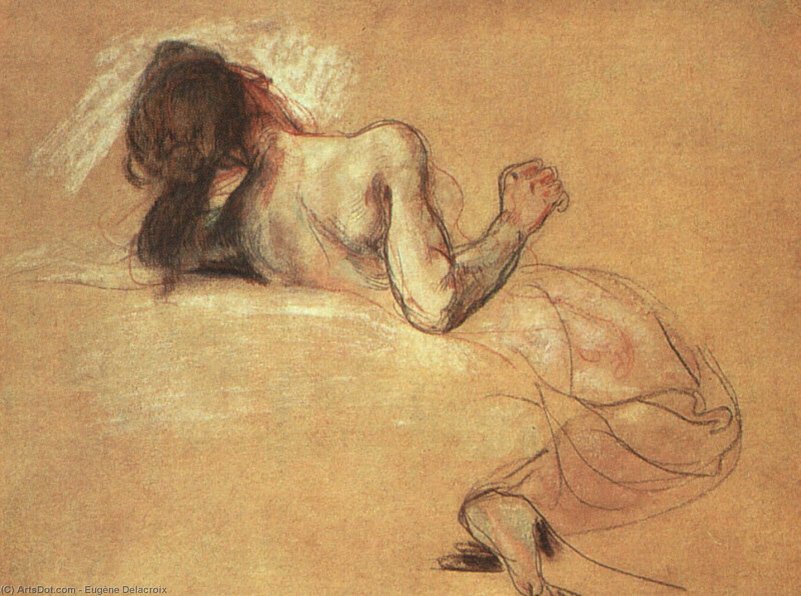 Study Sardanapalus — Эжен Делакруа