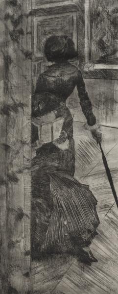 Mary Cassatt At The Louvre 1 — Edgar Degas