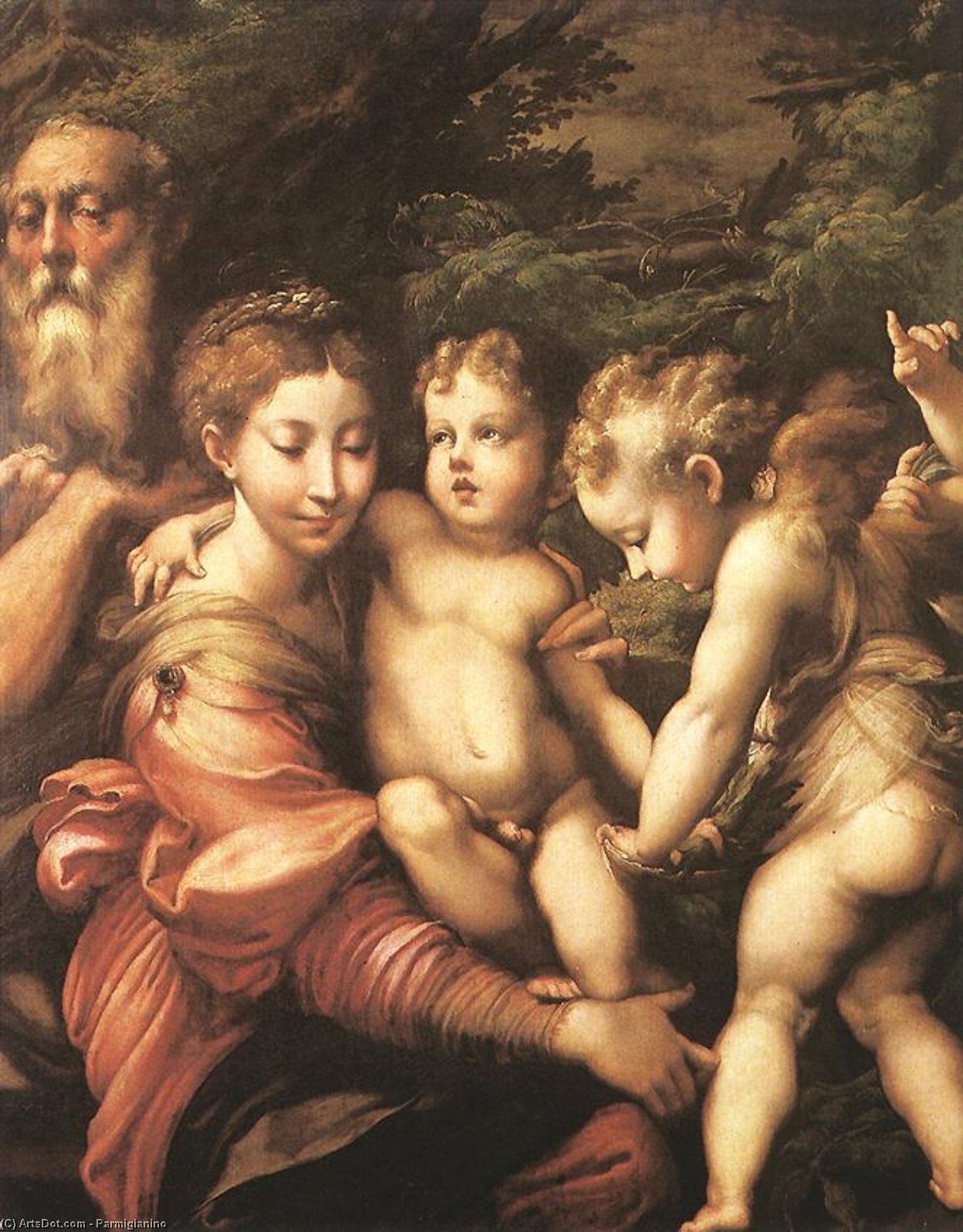 Rest On The Flight To Egypt — Parmigianino