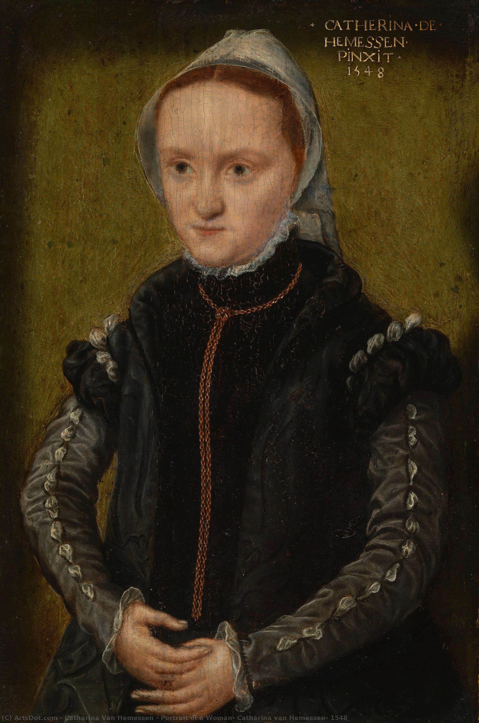 Portrait Of A Woman, Catharina Van Hemessen, 1548 — Catharina Van Hemessen