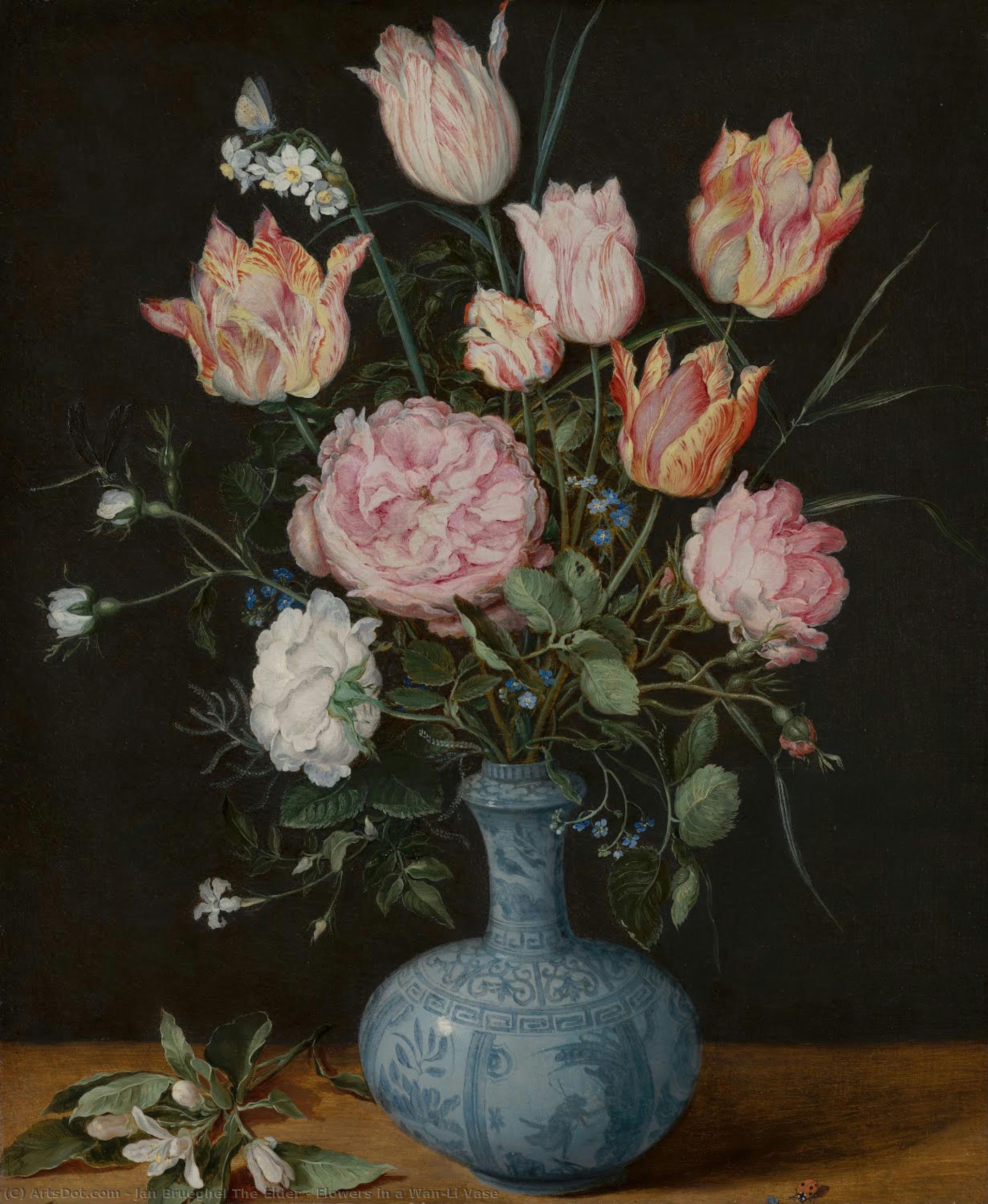Flowers In A Wan-li Vase — Jan Breigel Stariji