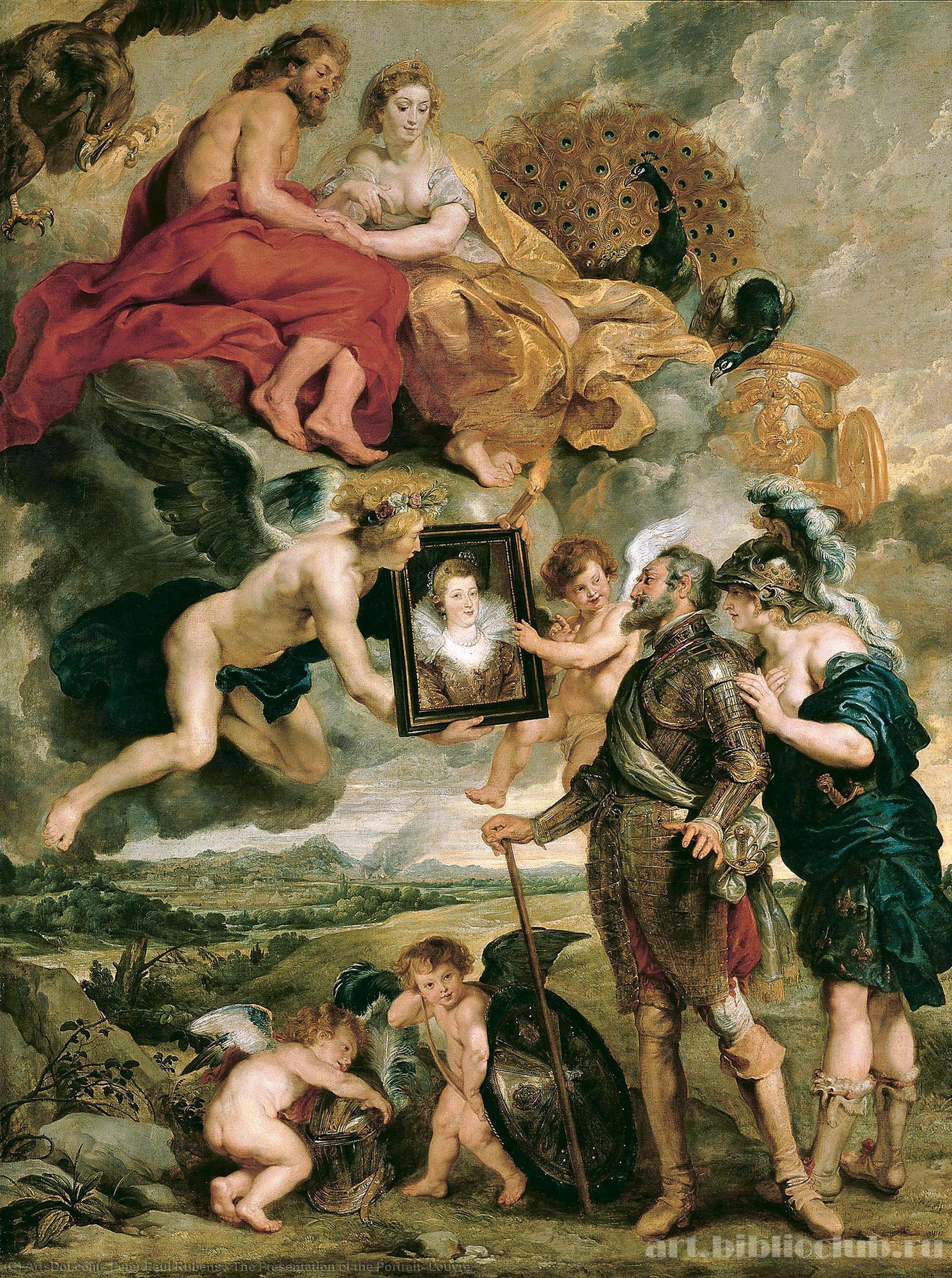 La Presentación Del Retrato, Louvre — Pedro Pablo Rubens
