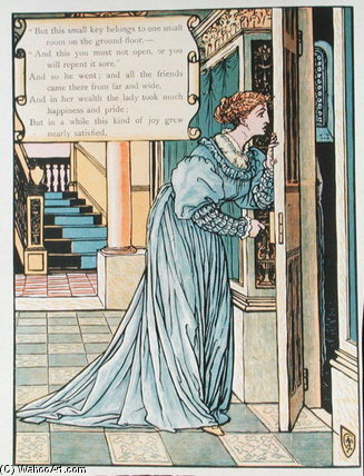 Illustration For 'bluebeard' — Walter Crane