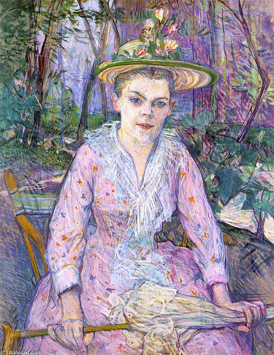 Woman With An Umbrella — Henri De Toulouse-lautrec