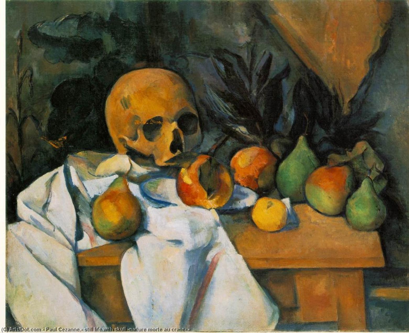 Stillleben Mit Schädel (nature Morte Au Crâne) — Paul Cézanne