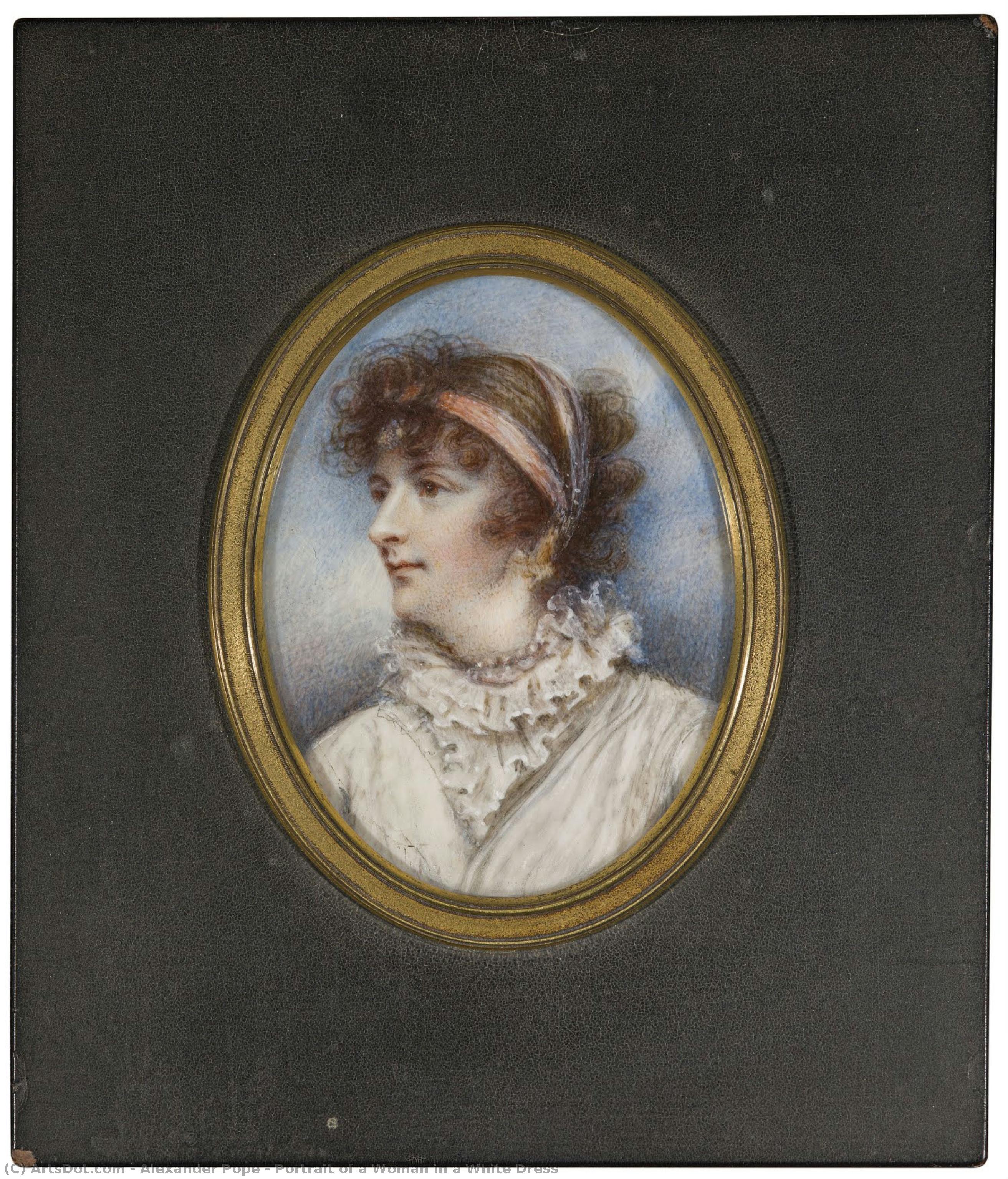 Portrait Of A Woman In A White Dress — Alexander Pope