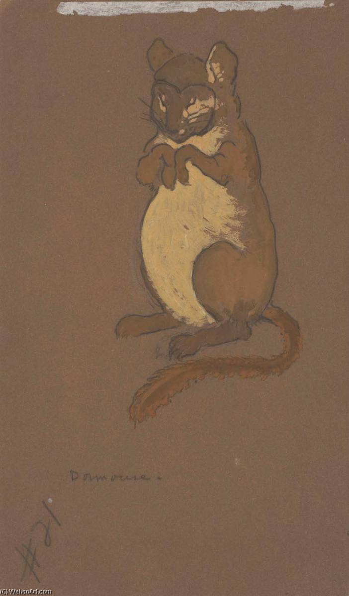 Dormouse (costume Design For Alice In Wonderland, 1915) — William Penhallow Henderson